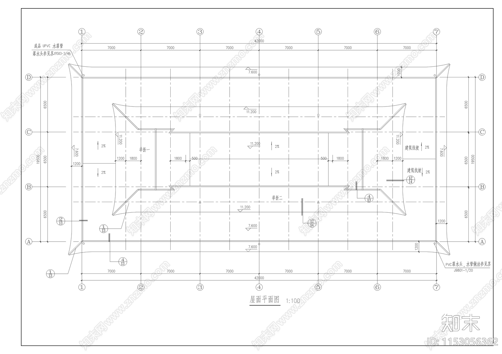 洗浴中心全套建筑图cad施工图下载【ID:1153056362】