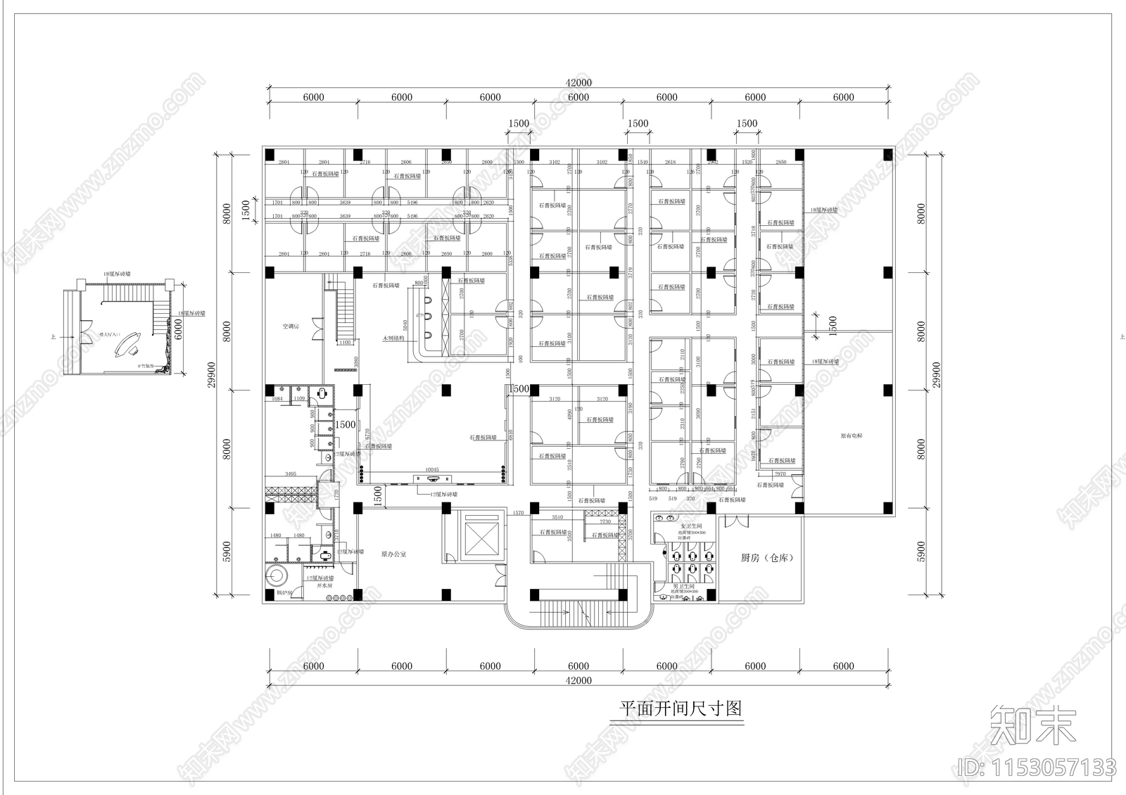 现代休闲会所cad施工图下载【ID:1153057133】