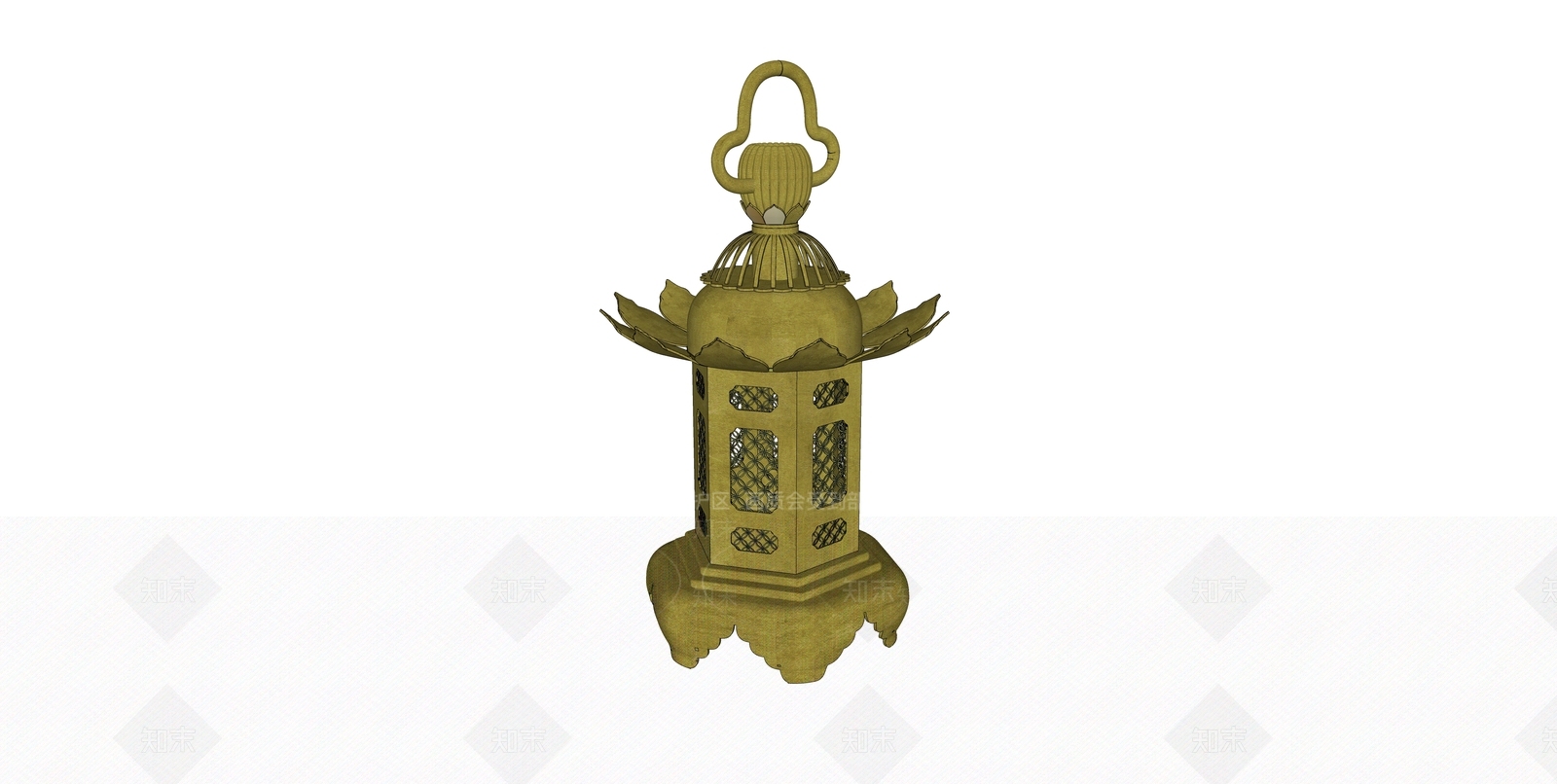 中式古代灯笼SU模型下载【ID:1153067722】