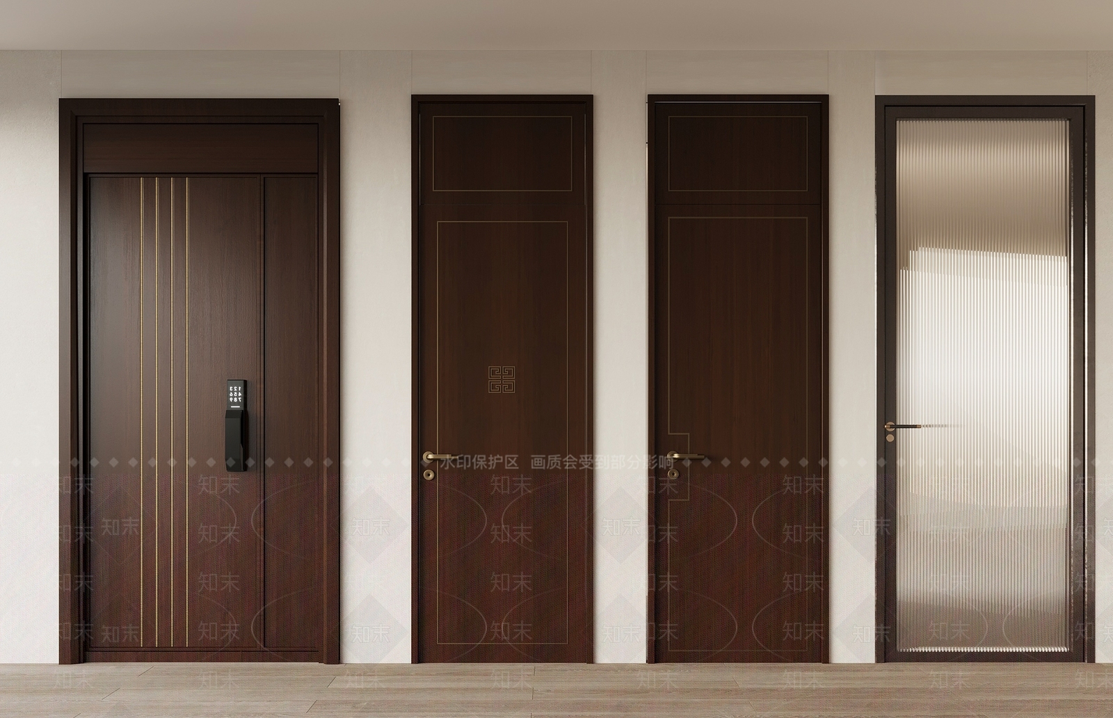 现代入户门3D模型下载【ID:1153082428】