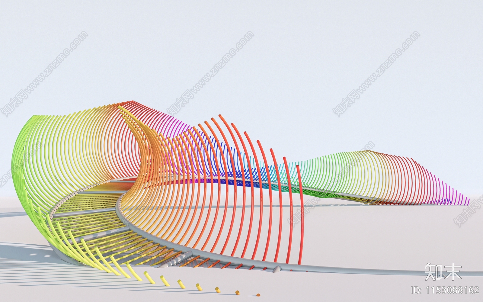 现代景观桥3D模型下载【ID:1153088162】