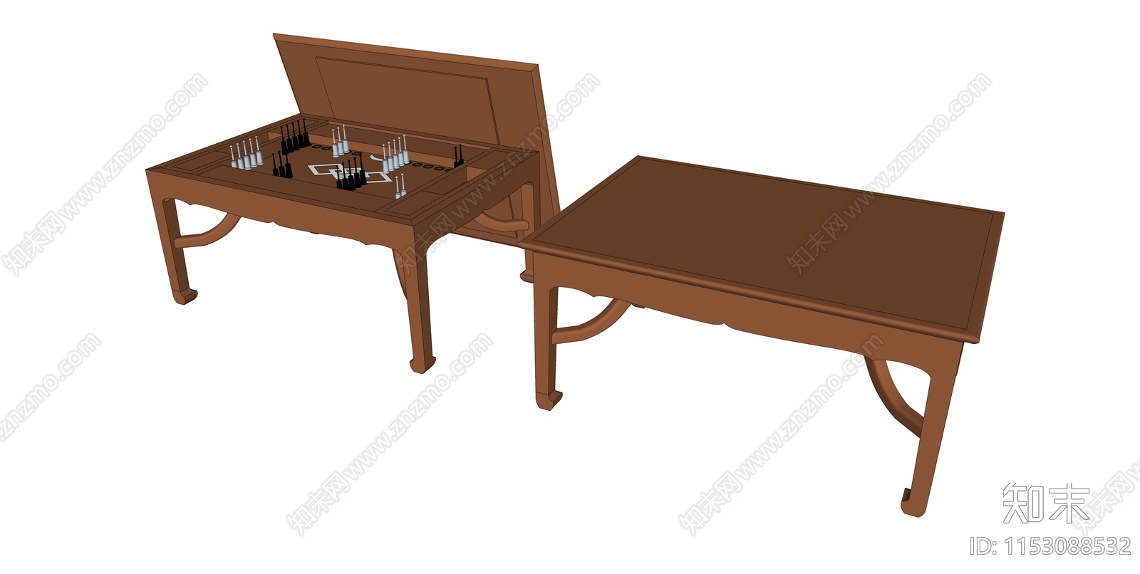 棋桌SU模型下载【ID:1153088532】