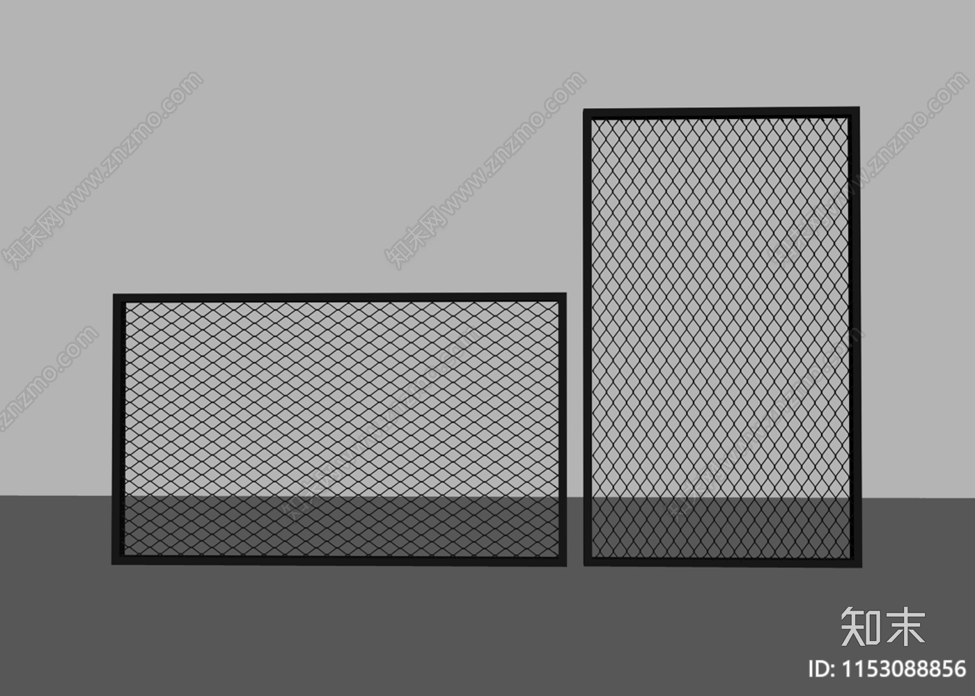 工业风铁丝网围栏护栏SU模型下载【ID:1153088856】