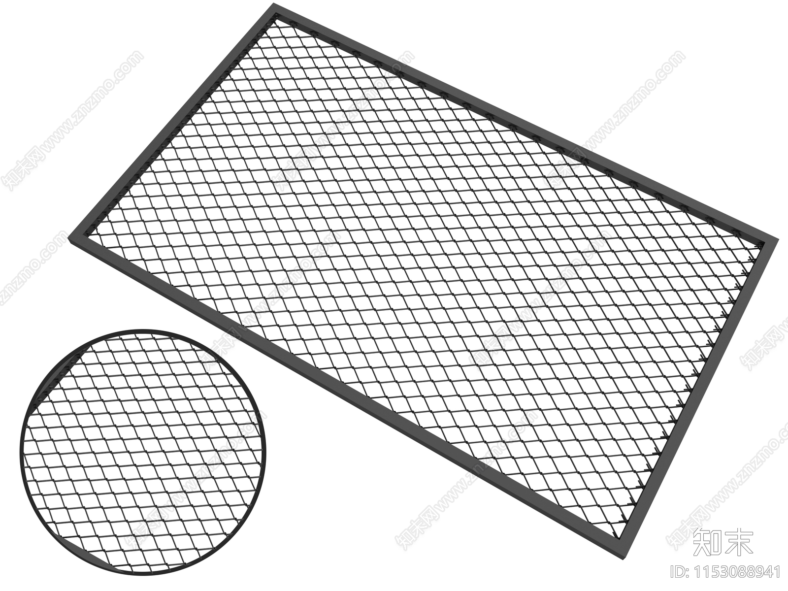 工业风铁丝网SU模型下载【ID:1153088941】