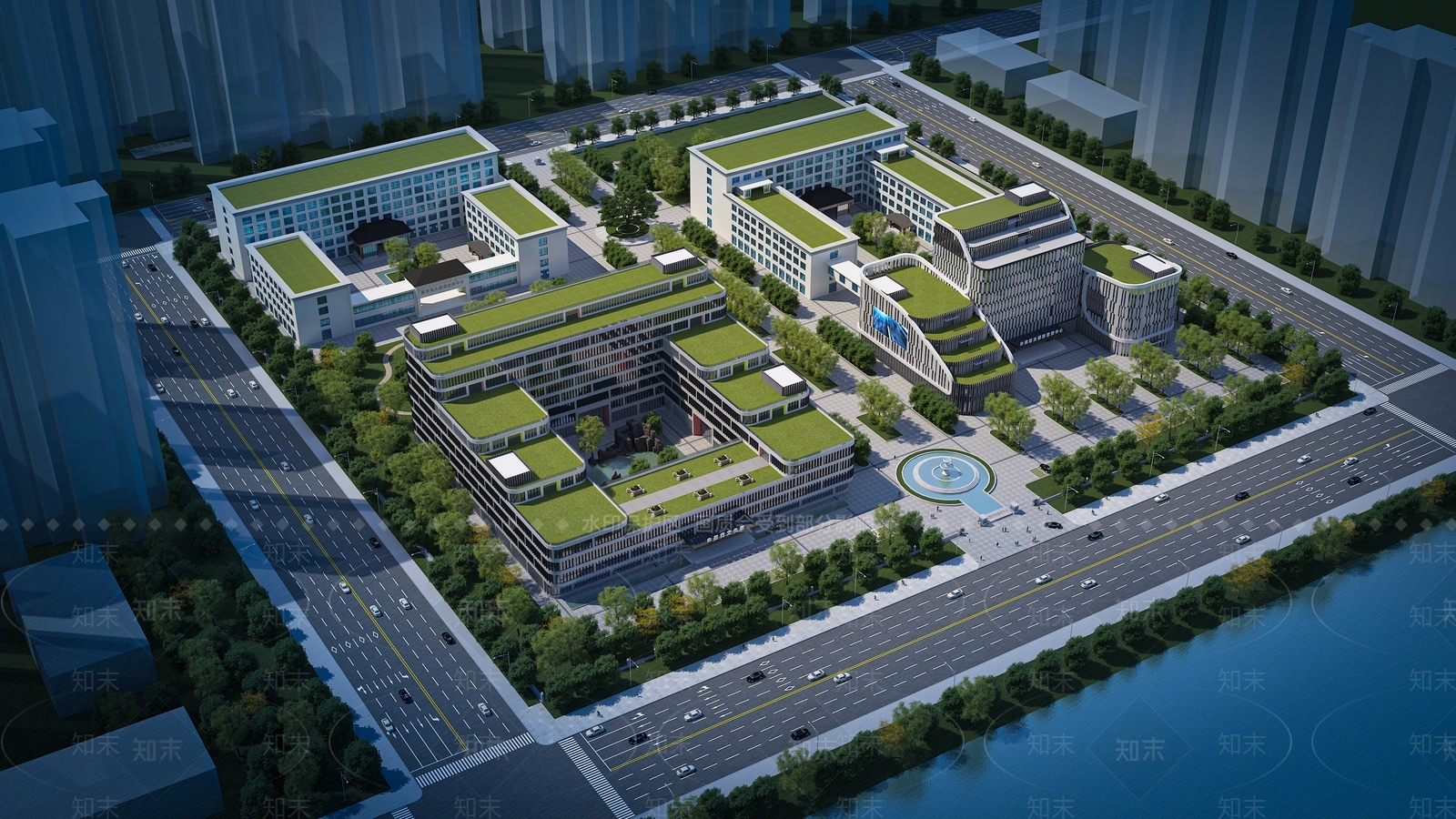现代医疗中心3D模型下载【ID:1153095309】