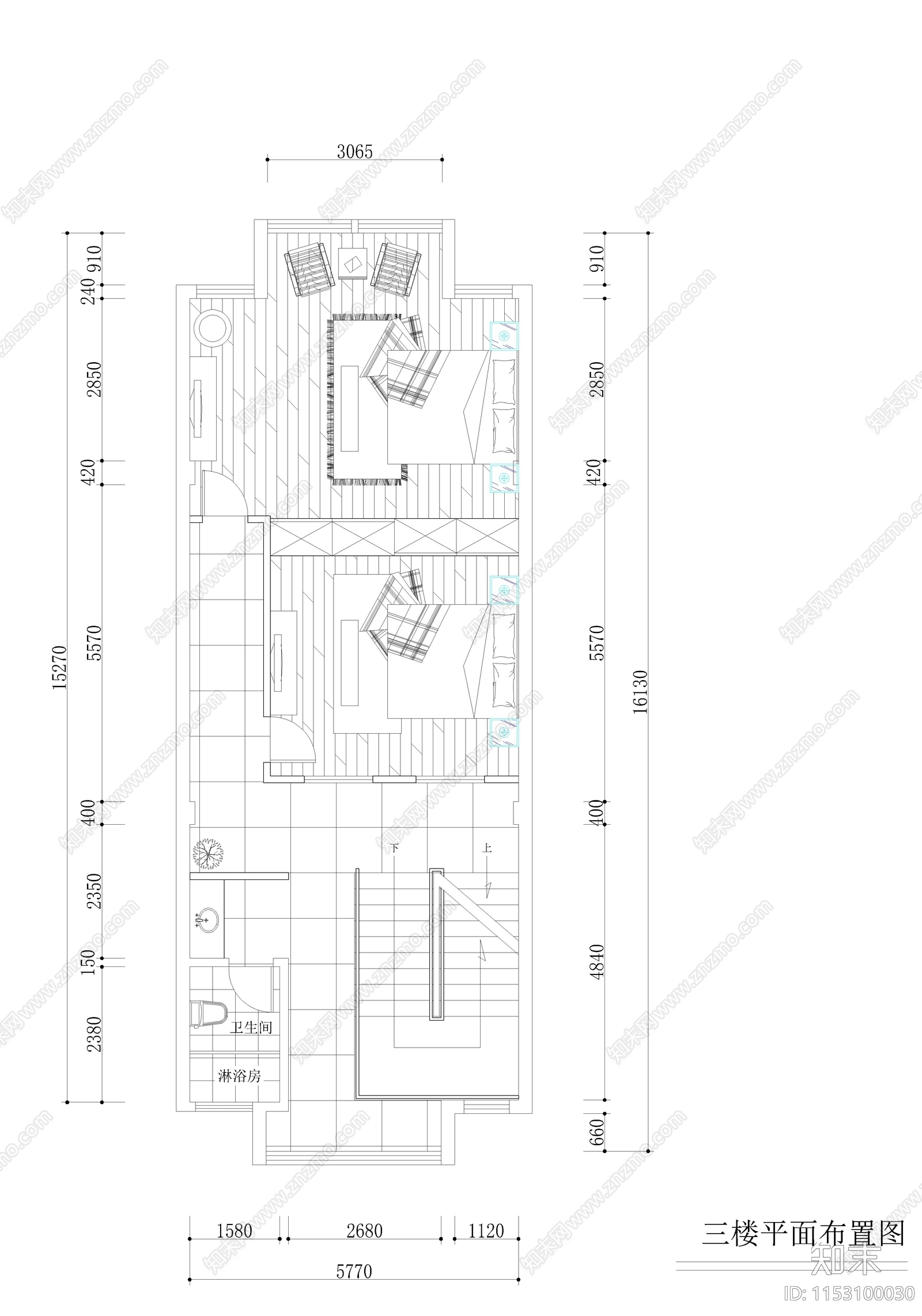 茶楼室内cad施工图下载【ID:1153100030】