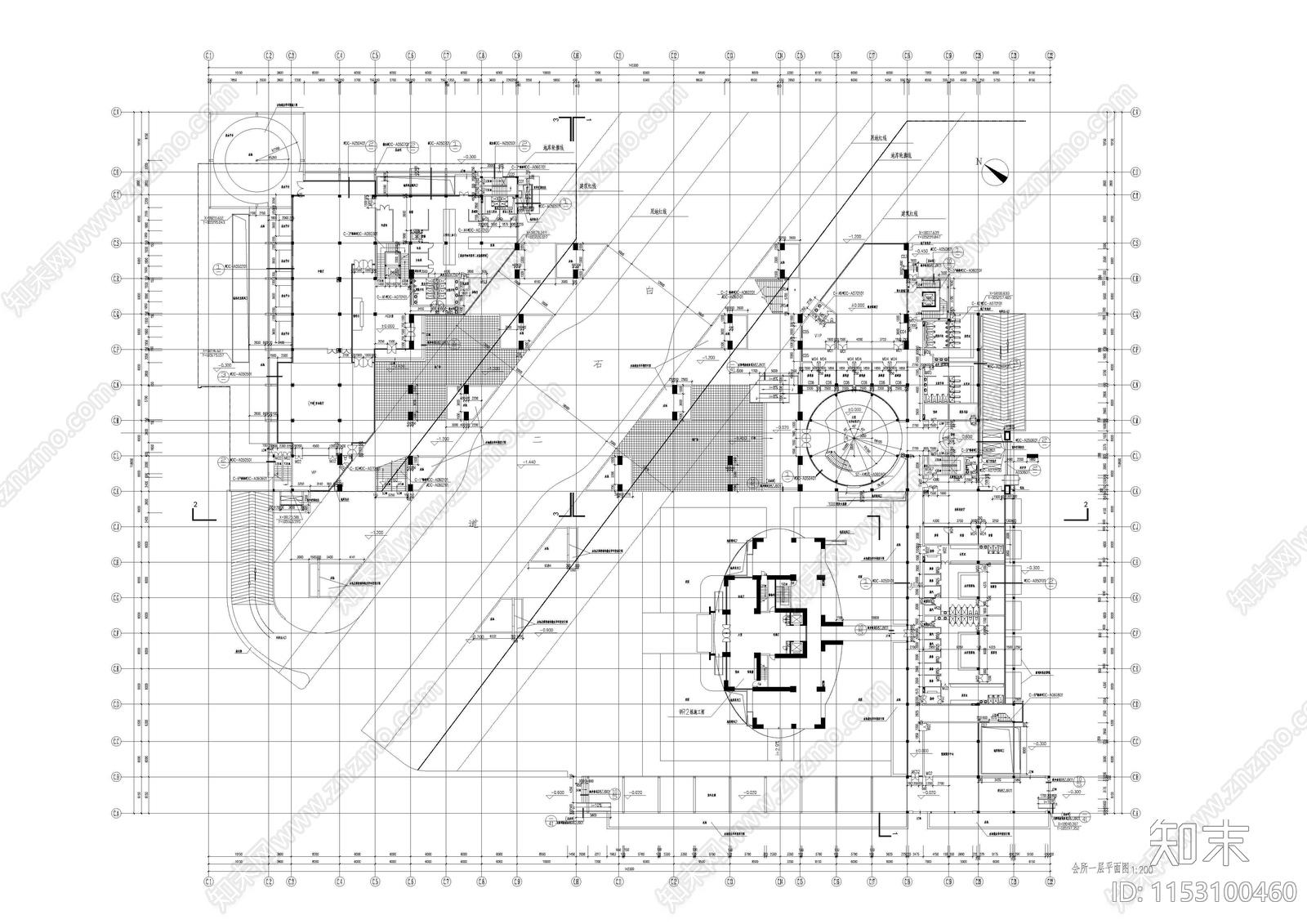 中信红树湾建筑cad施工图下载【ID:1153100460】