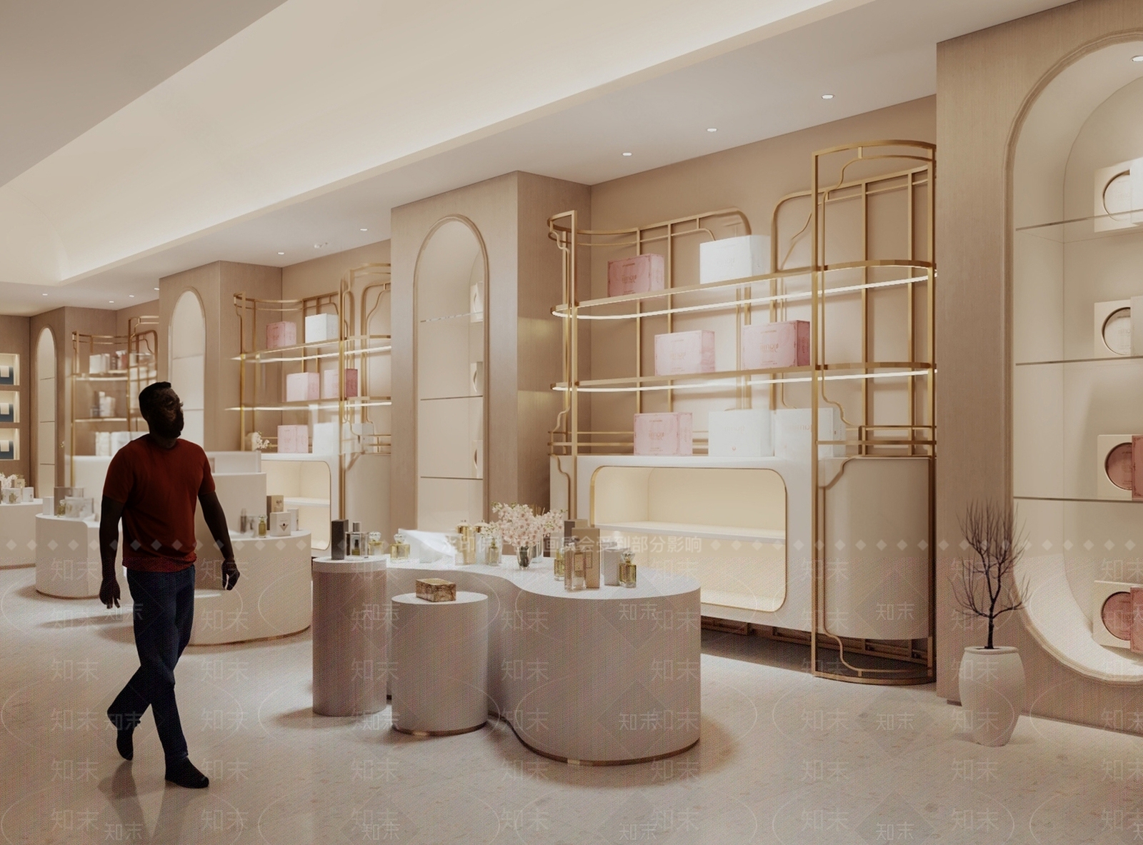 现代美妆店SU模型下载【ID:1153103477】