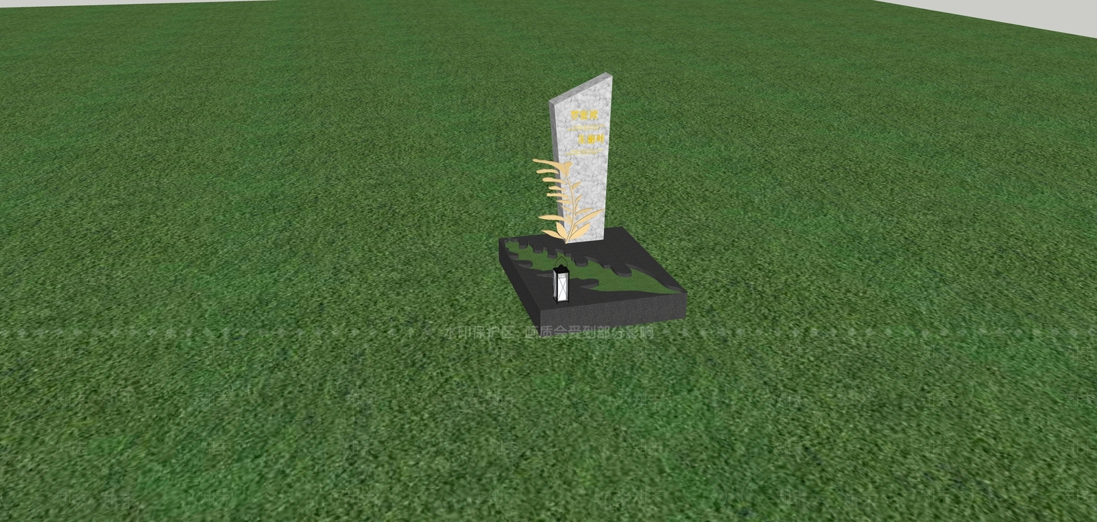 现代艺术墓SU模型下载【ID:1153106302】