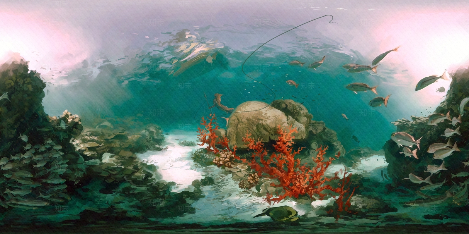 hdr海洋动漫场景贴图下载【ID:1153108158】