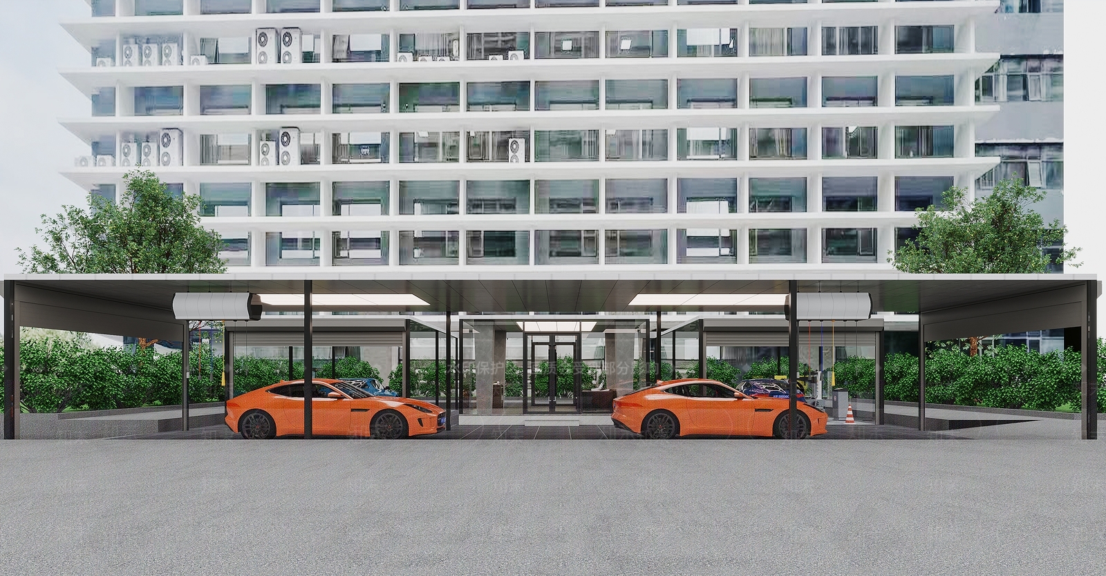 现代汽修店3D模型下载【ID:1153108641】