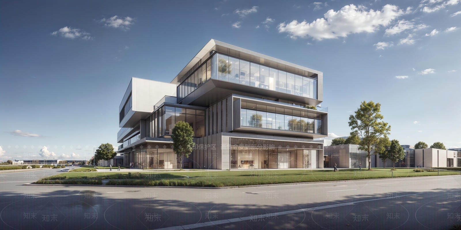 现代风格商业多层SU模型下载【ID:1153115907】