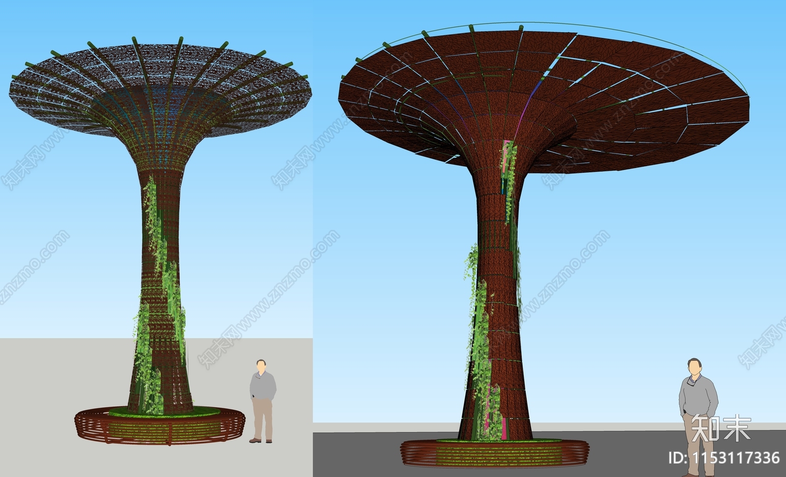 现代广场艺术构架详图施工图下载【ID:1153117336】