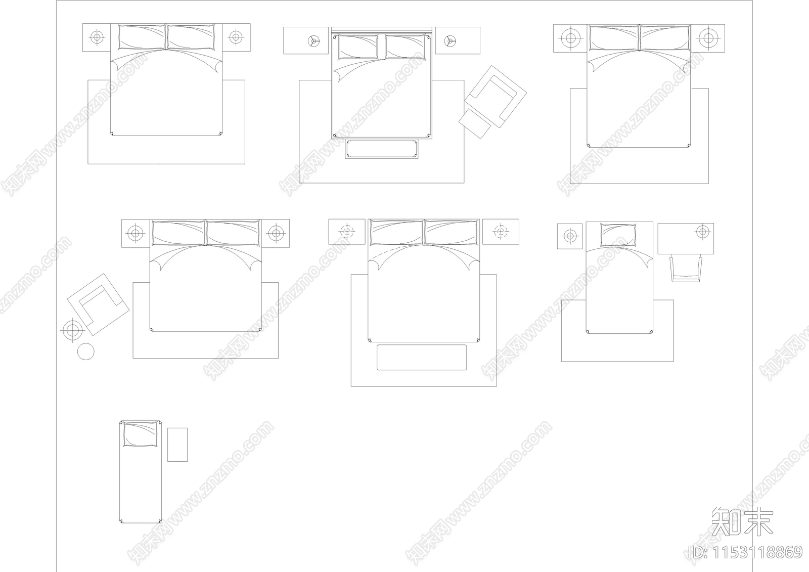综合家具图库cad施工图下载【ID:1153118869】