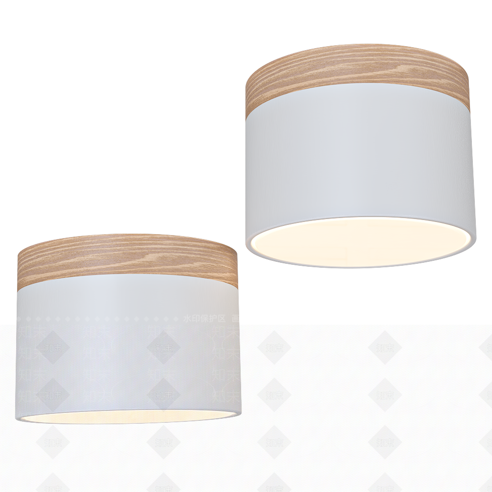 现代明装筒灯3D模型下载【ID:1153119317】