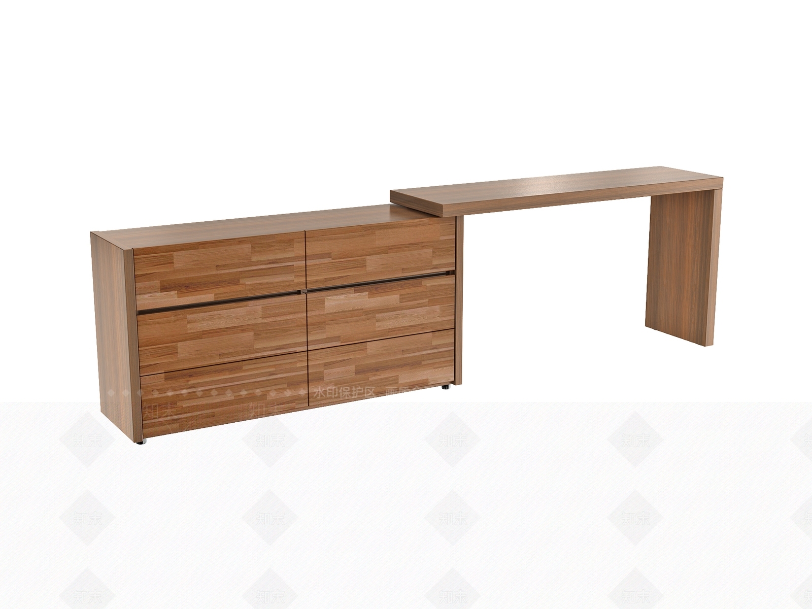 现代书桌3D模型下载【ID:1153120220】