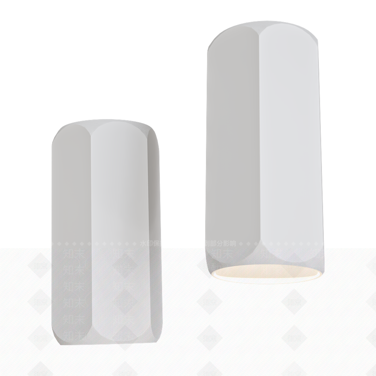 现代明装筒灯3D模型下载【ID:1153121453】