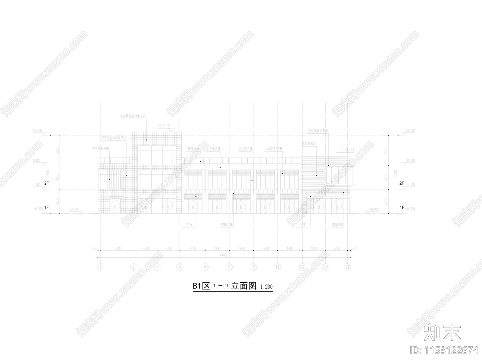 万镜水岸Acad施工图下载【ID:1153122674】