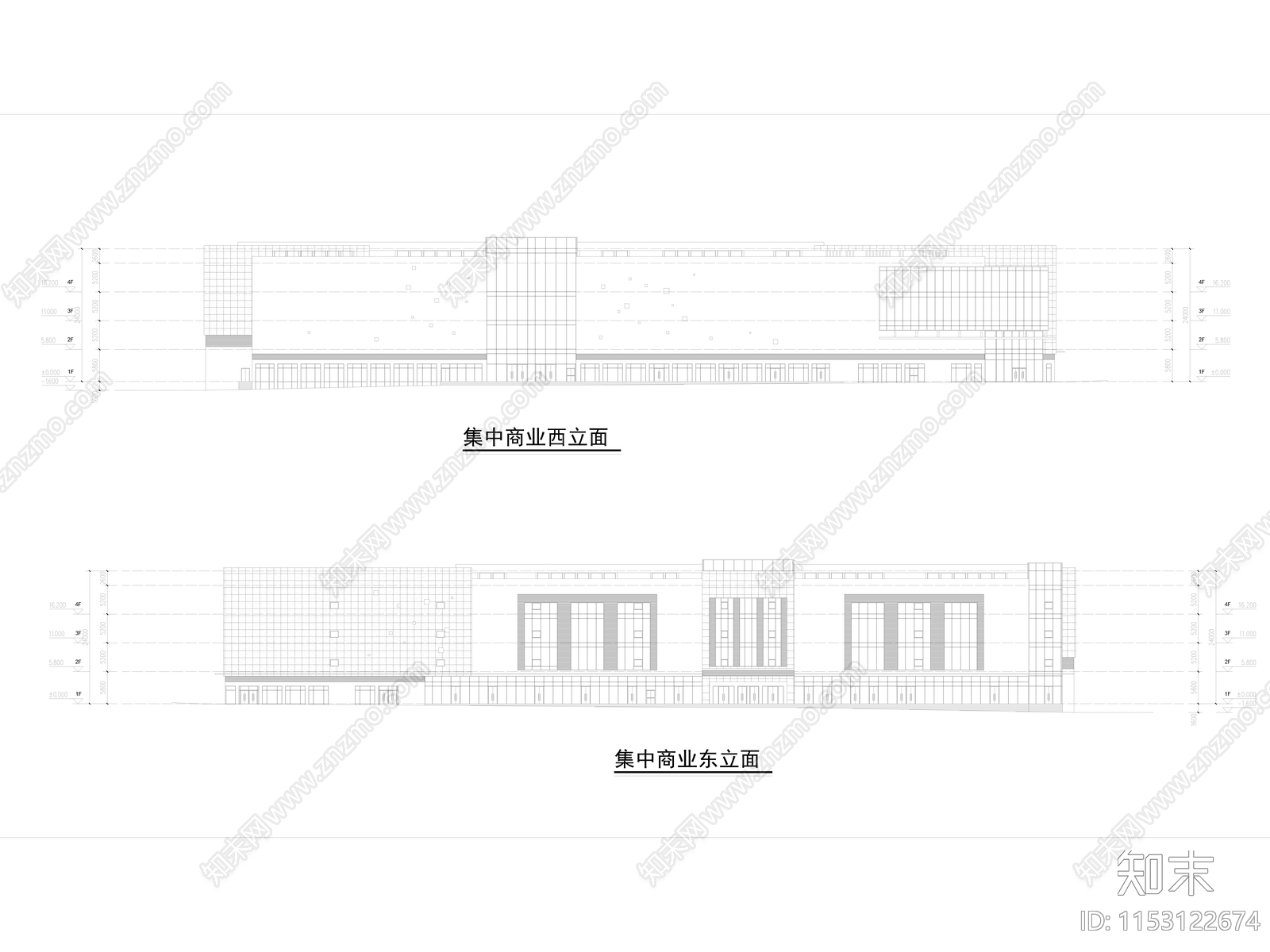 万镜水岸Acad施工图下载【ID:1153122674】