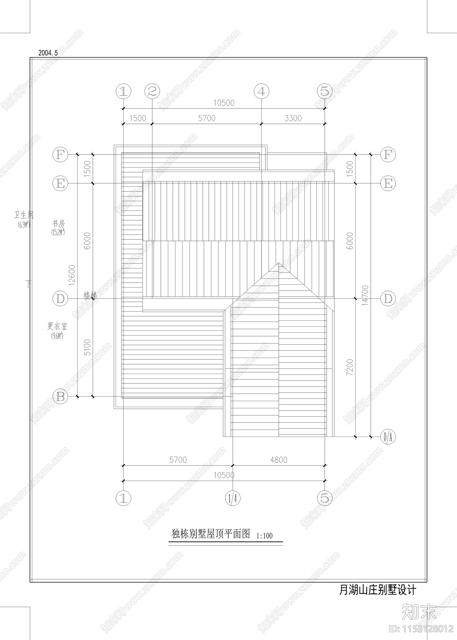 独栋别墅建筑cad施工图下载【ID:1153128012】