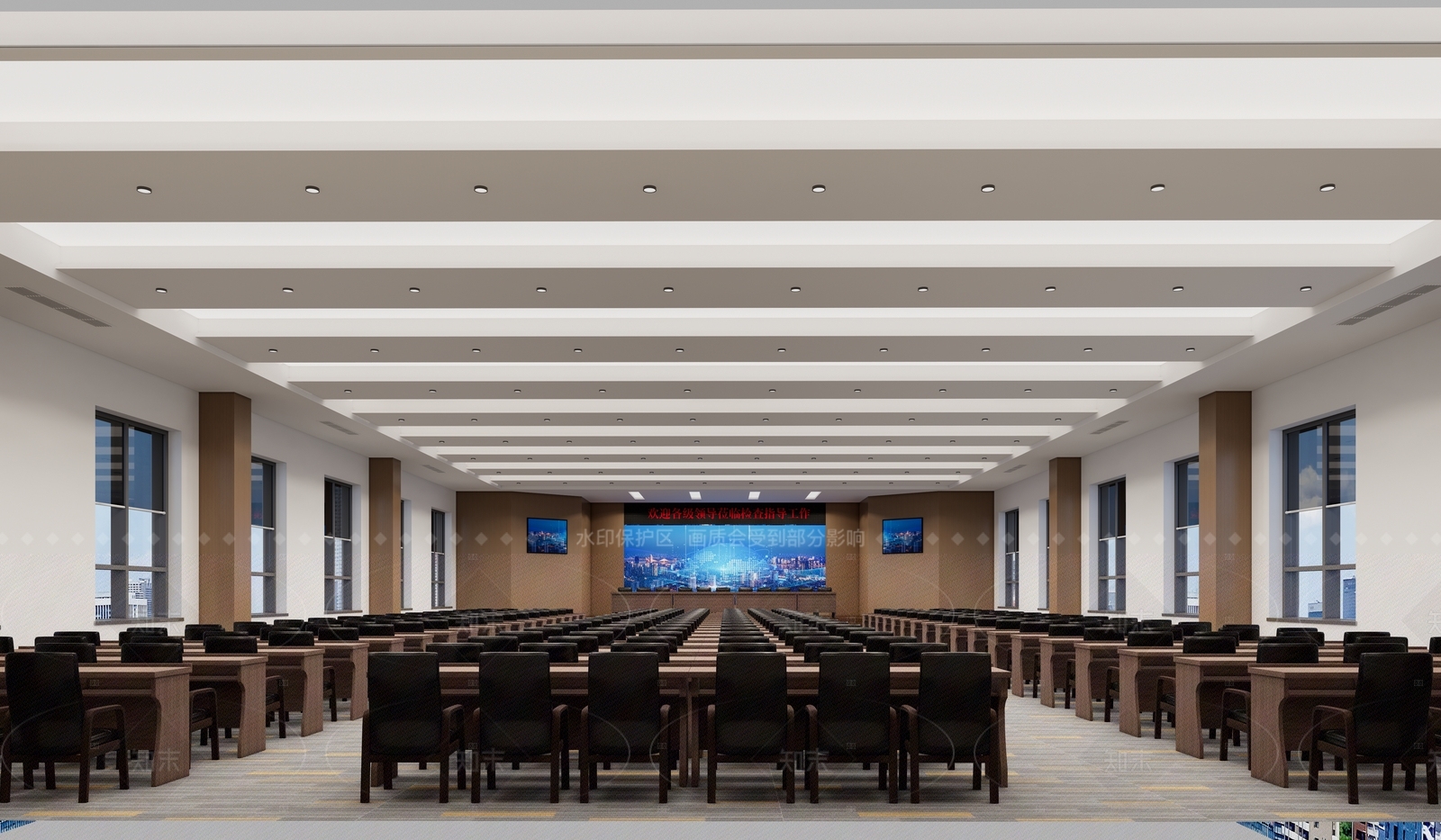 现代党建室SU模型下载【ID:1216012124】