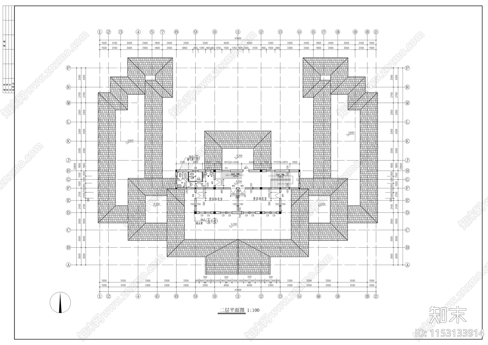 仿古建筑cad施工图下载【ID:1153133914】