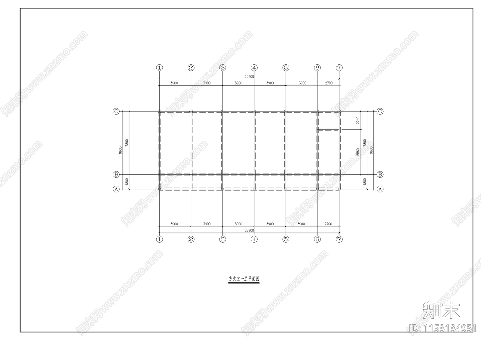 古建群方丈室建筑cad施工图下载【ID:1153134951】