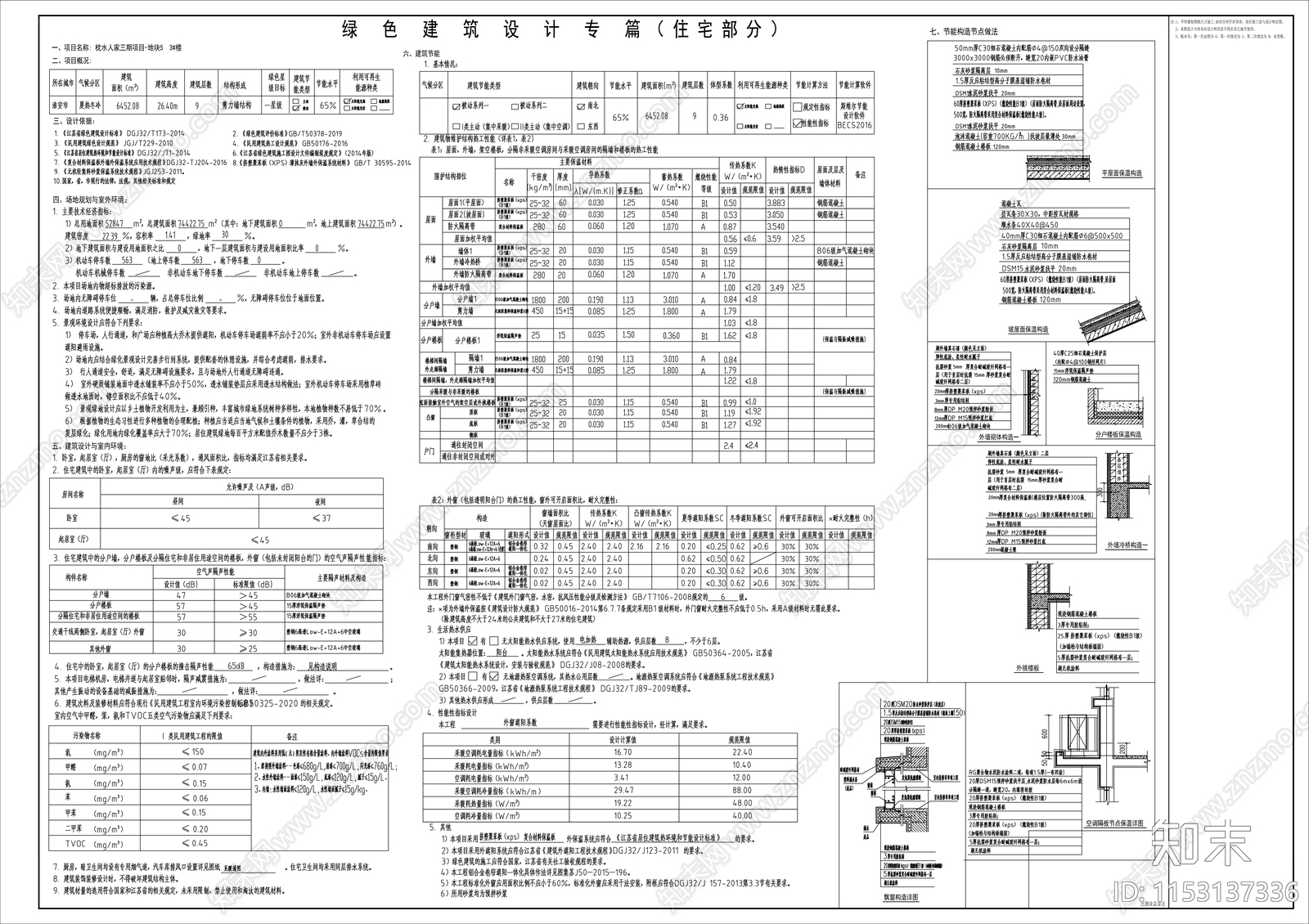 安置小区单栋建筑施工图下载【ID:1153137336】