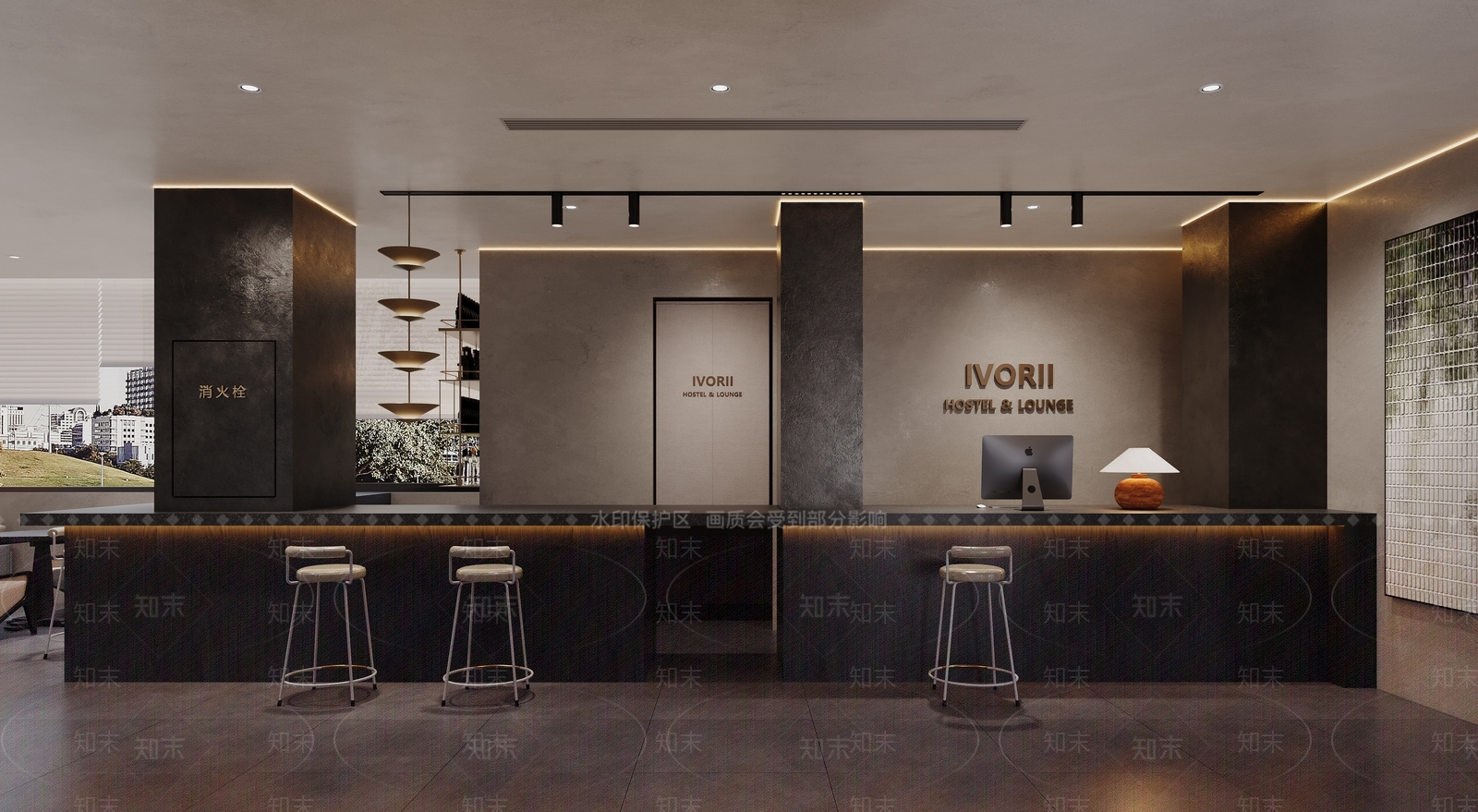 现代前台3D模型下载【ID:1153139784】