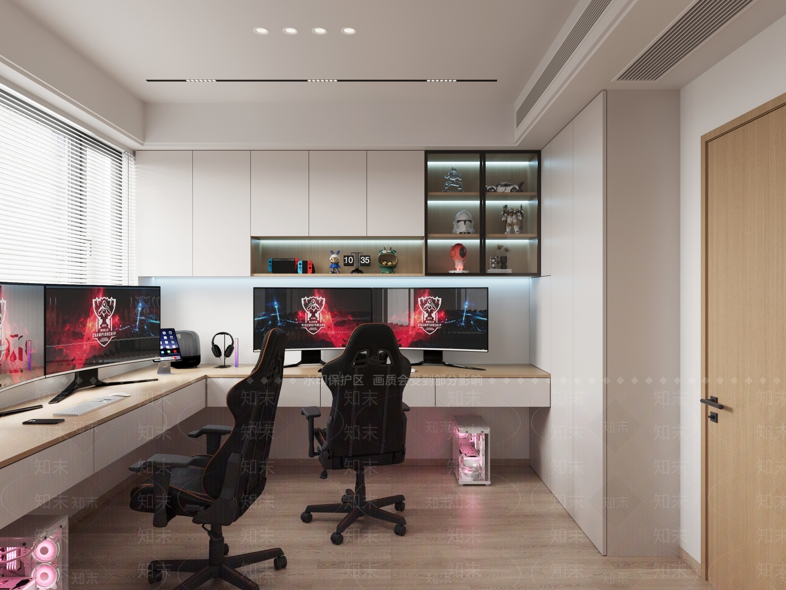 现代电竞房3D模型下载【ID:1153138276】