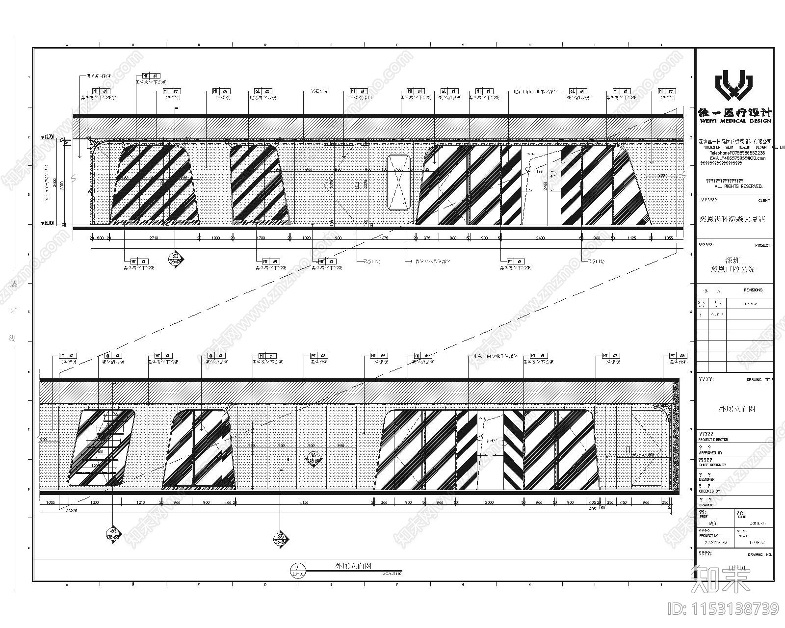 牙科诊室室内cad施工图下载【ID:1153138739】