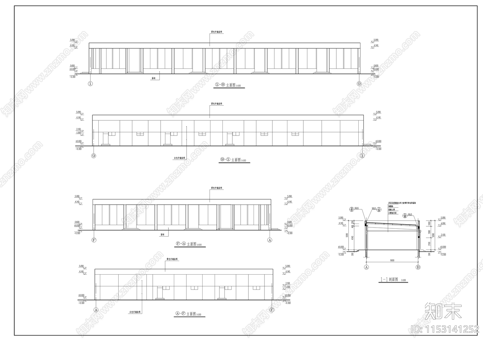 商店设计建筑cad施工图下载【ID:1153141252】