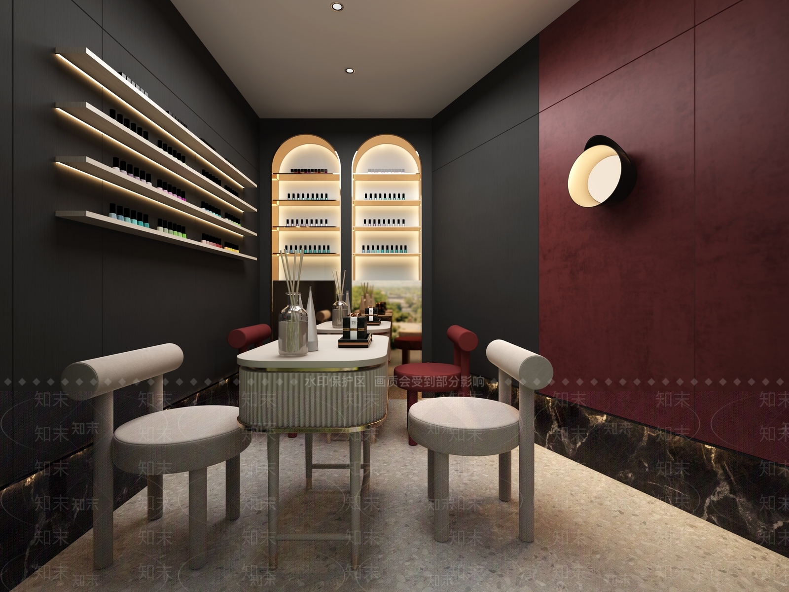 现代美甲店3D模型下载【ID:1153188171】