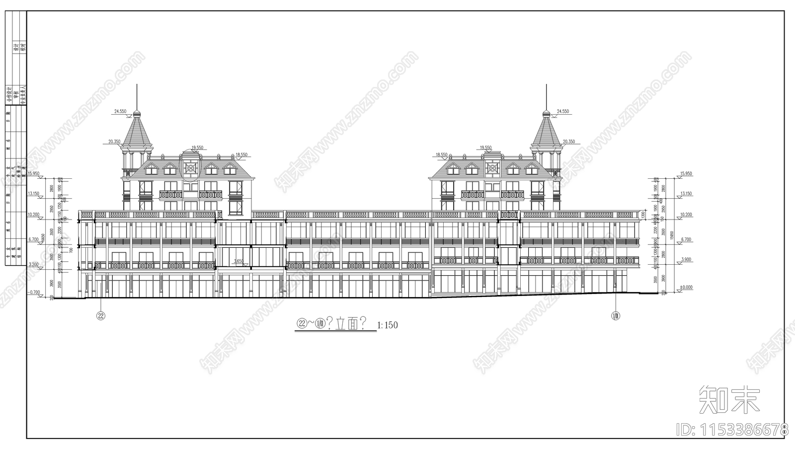 商业广场建筑图cad施工图下载【ID:1153386678】