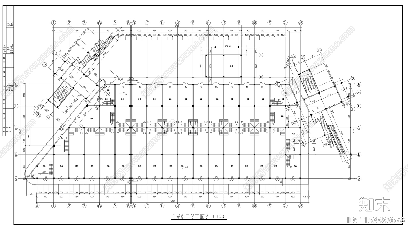 商业广场建筑图cad施工图下载【ID:1153386678】