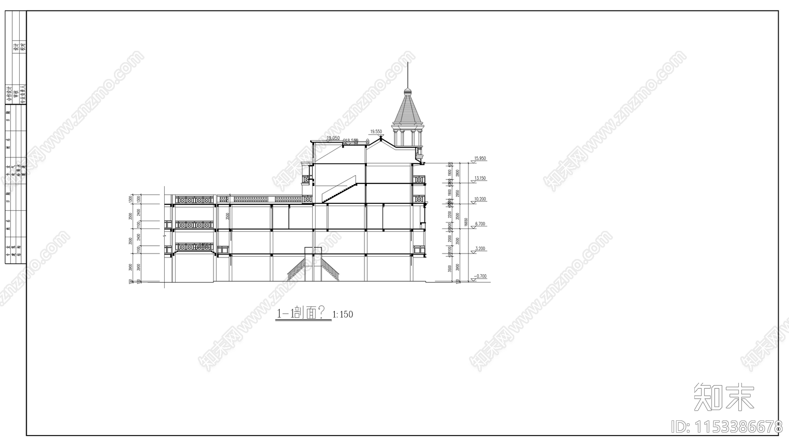 商业广场建筑图cad施工图下载【ID:1153386678】