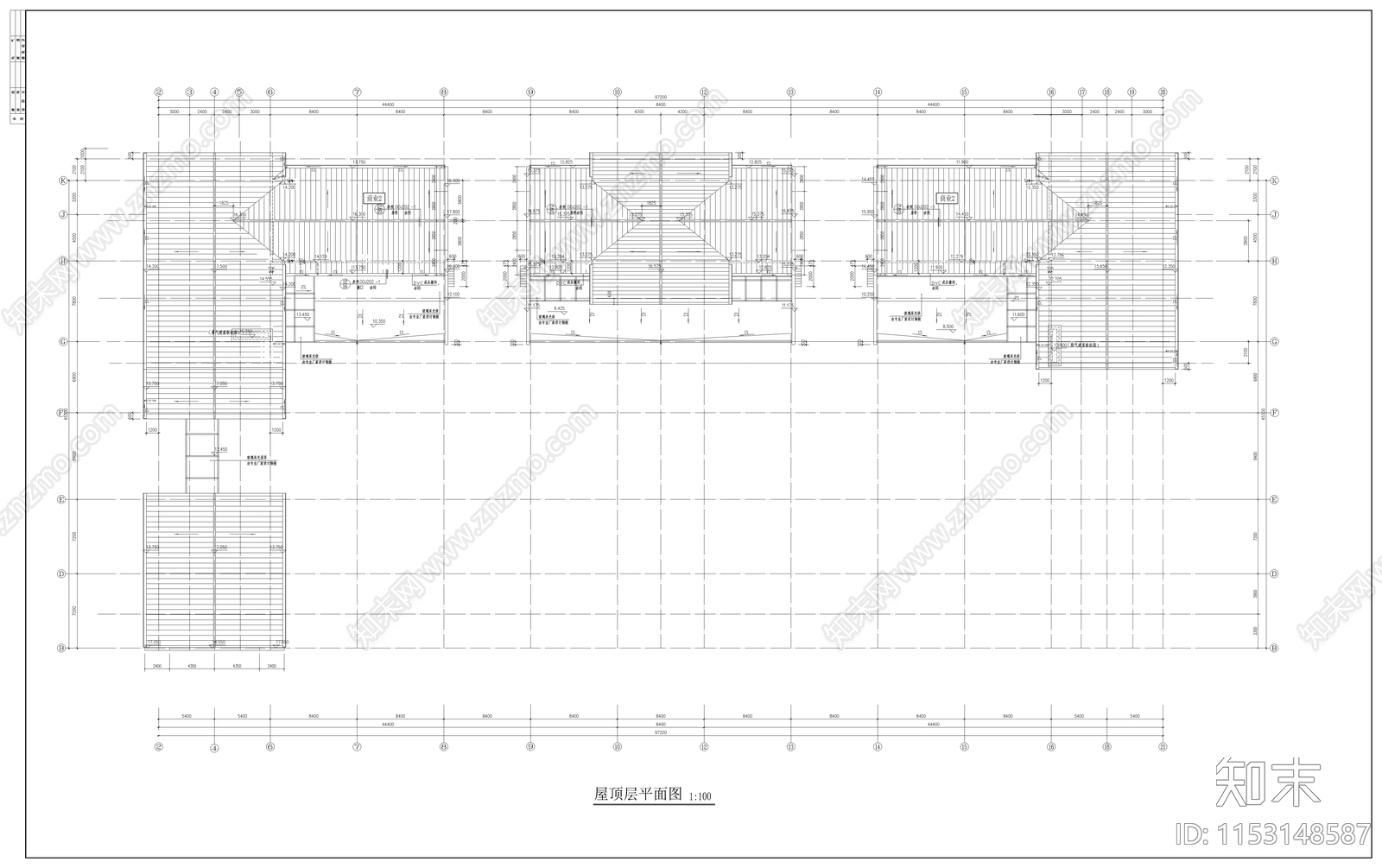 商业街建筑cad施工图下载【ID:1153148587】