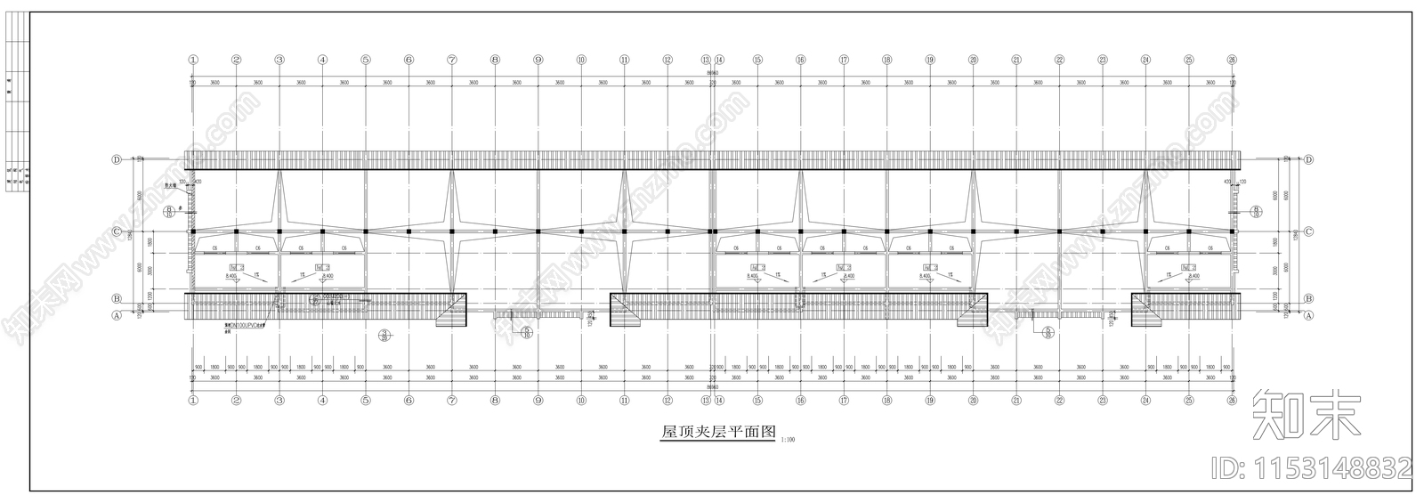 商业街建筑cad施工图下载【ID:1153148832】