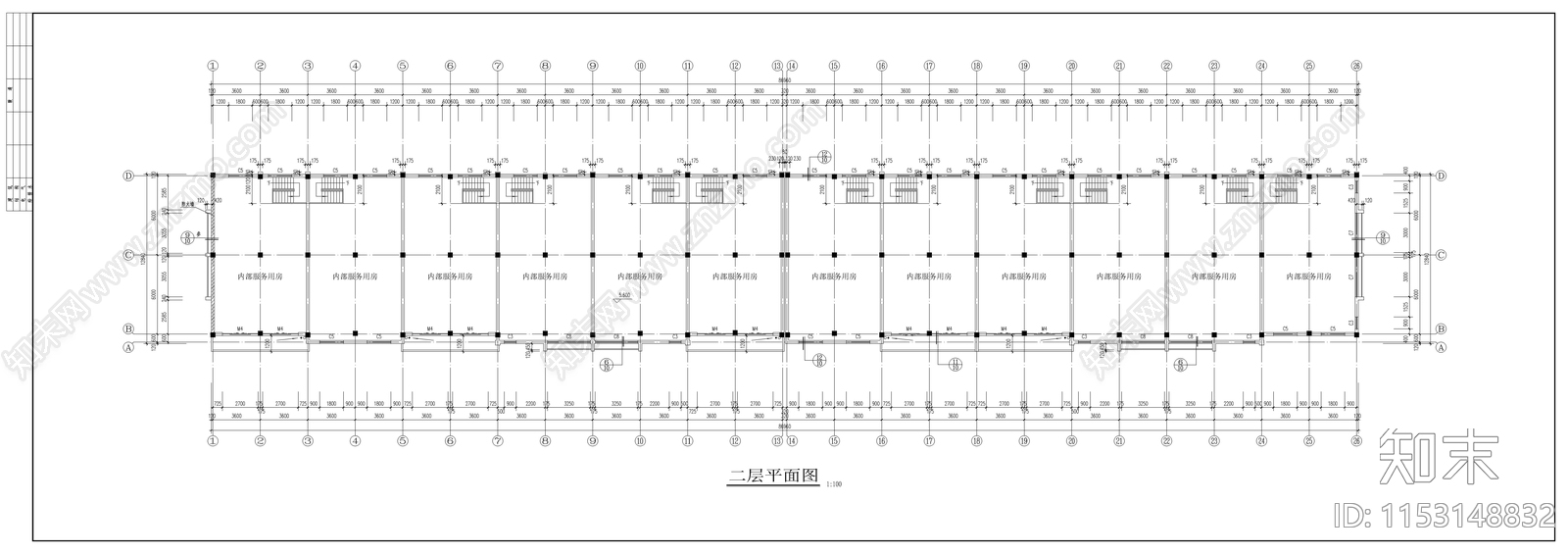 商业街建筑cad施工图下载【ID:1153148832】