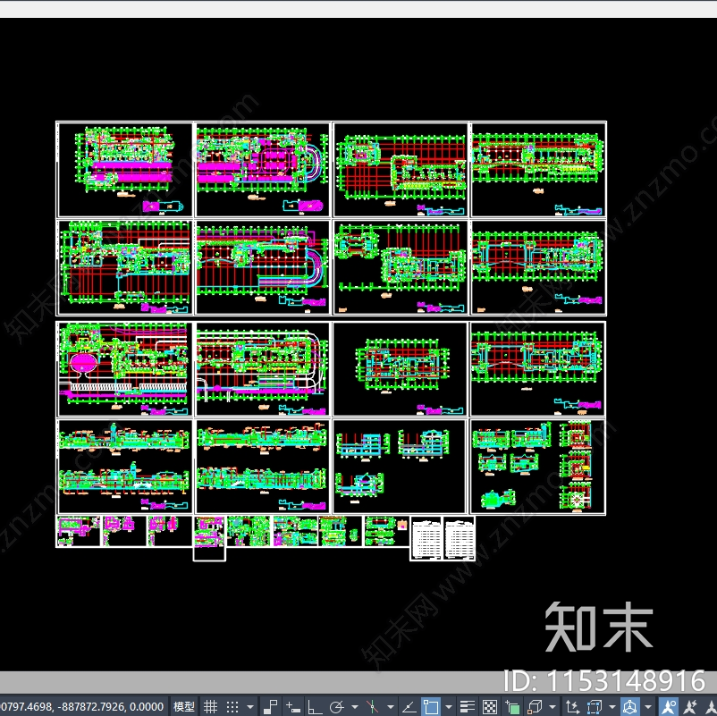 商业街建筑cad施工图下载【ID:1153148916】