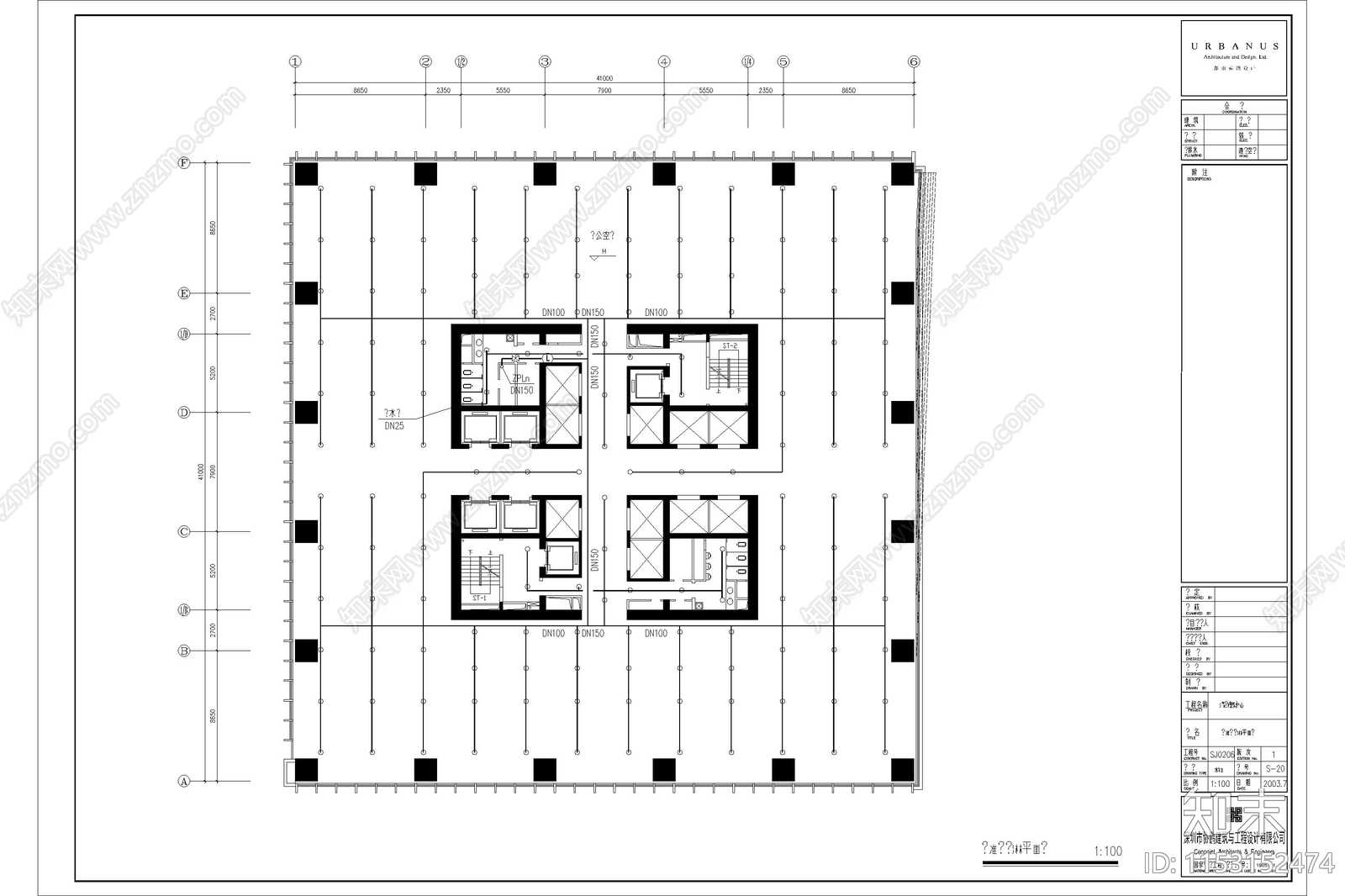 6套消防喷淋布置仓库泡沫雨淋裙房幼儿园建筑暖通施工图下载【ID:1153152474】