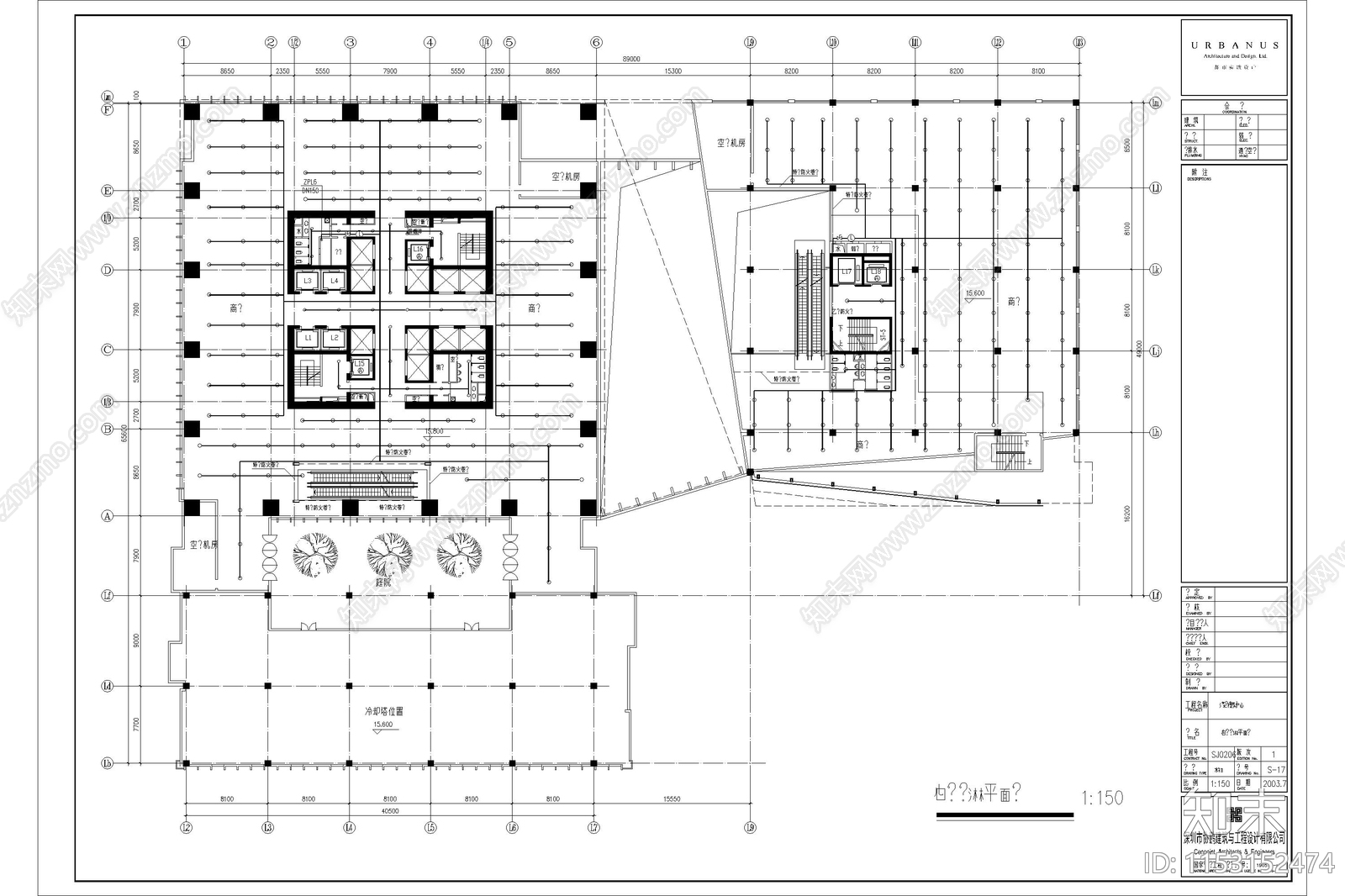 6套消防喷淋布置仓库泡沫雨淋裙房幼儿园建筑暖通施工图下载【ID:1153152474】