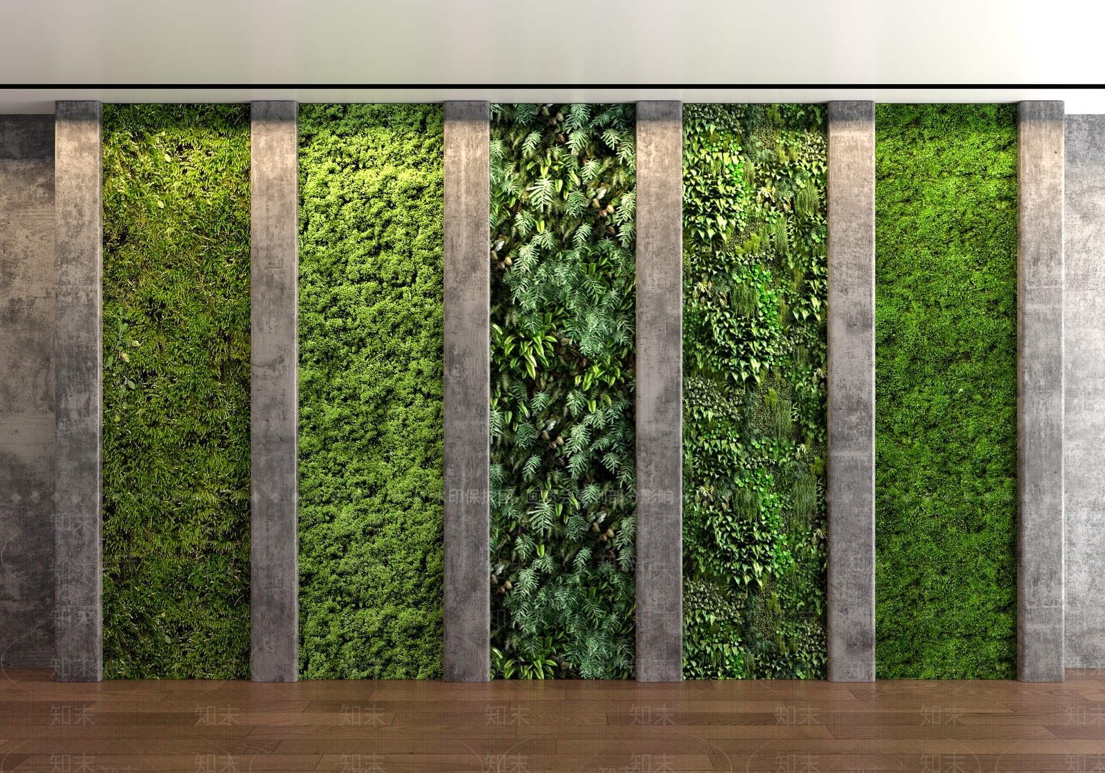 绿植墙3D模型下载【ID:1153179743】
