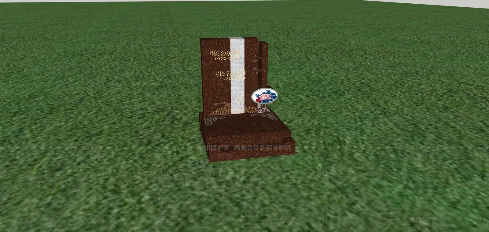 现代艺术墓SU模型下载【ID:1153188690】