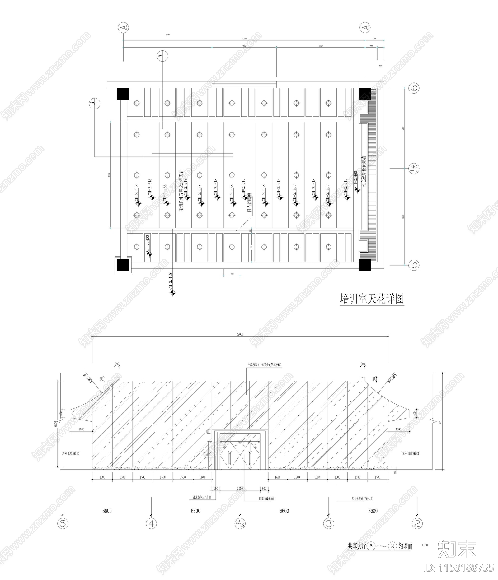 汽车销售服务中心室内cad施工图下载【ID:1153188755】