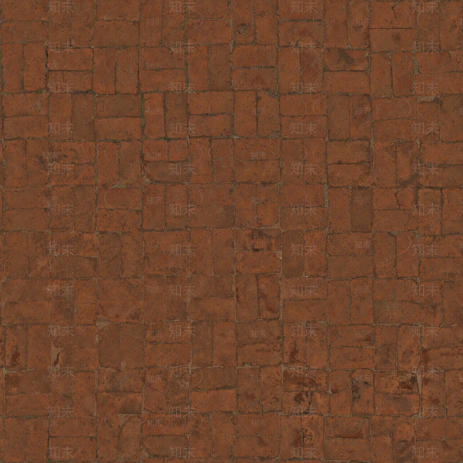 无缝室外地面红砖贴图下载【ID:1153199093】