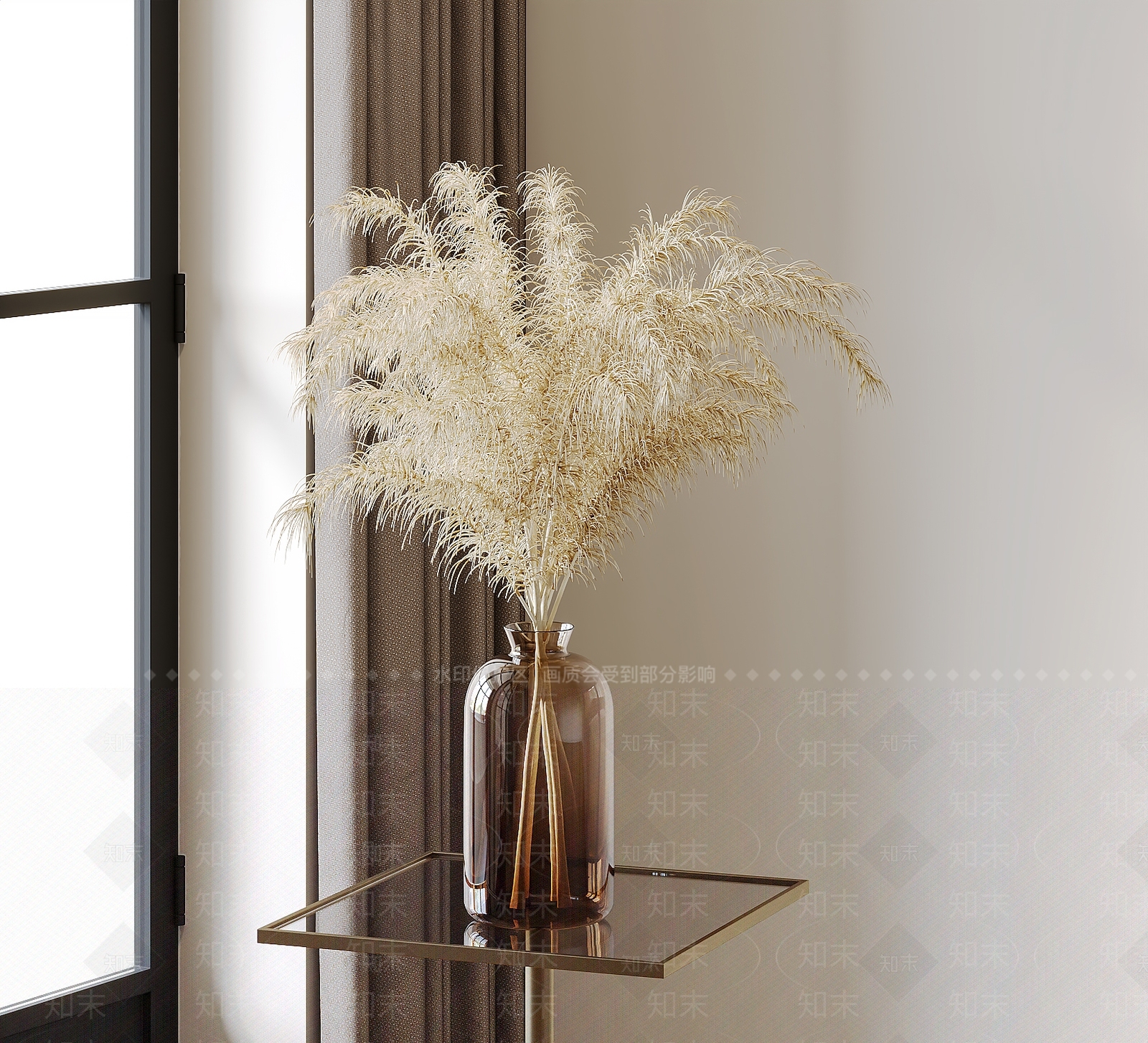 现代干枝花瓶SU模型下载【ID:1153200222】