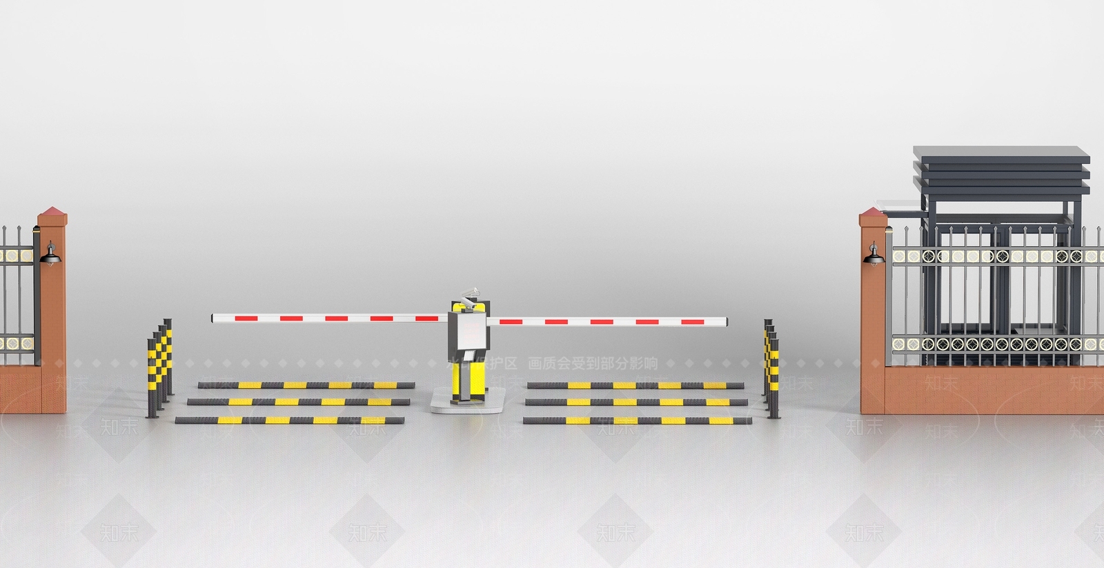 现代保安亭3D模型下载【ID:1153203409】