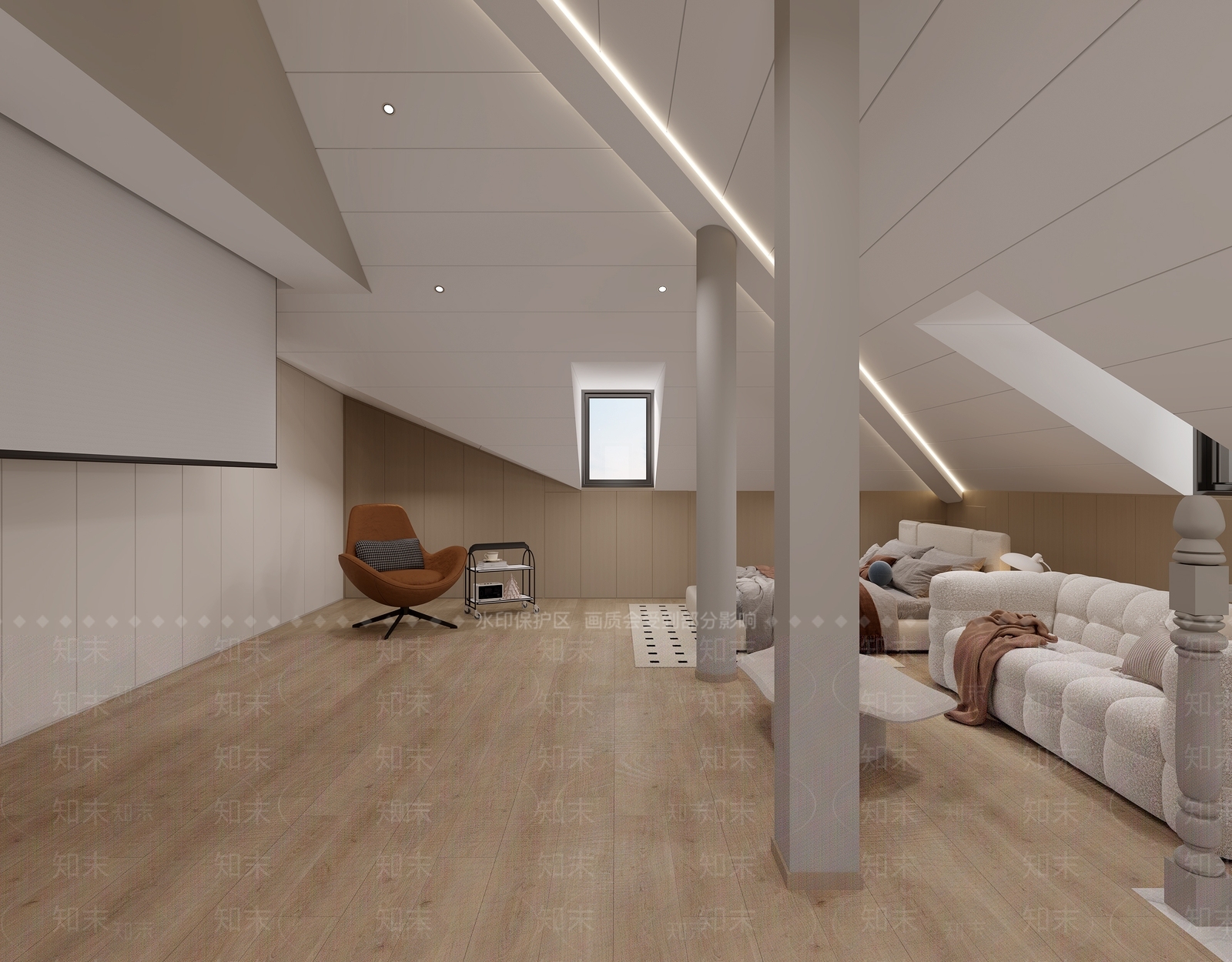 现代公寓阁楼3D模型下载【ID:1153210732】