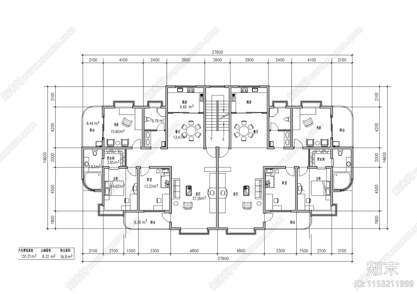 76例室内平面别墅建筑平面图施工图下载【ID:1153211999】